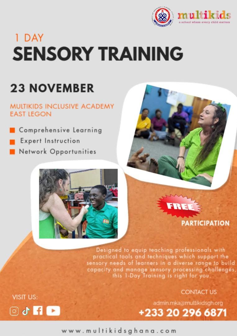 A free Sensory Training day for teaching professionals, Multikids Inclusive Academy